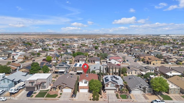 bird's eye view featuring a residential view