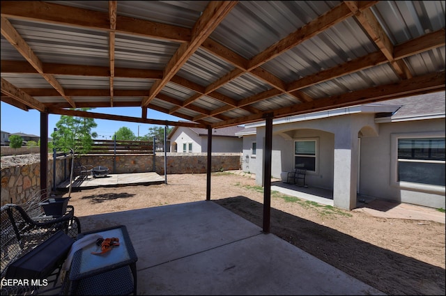 view of patio / terrace featuring a fenced backyard