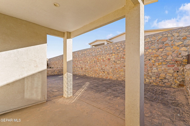 1725 Eased St, El Paso, TX 79928 - view of patio featuring a fenced backyard