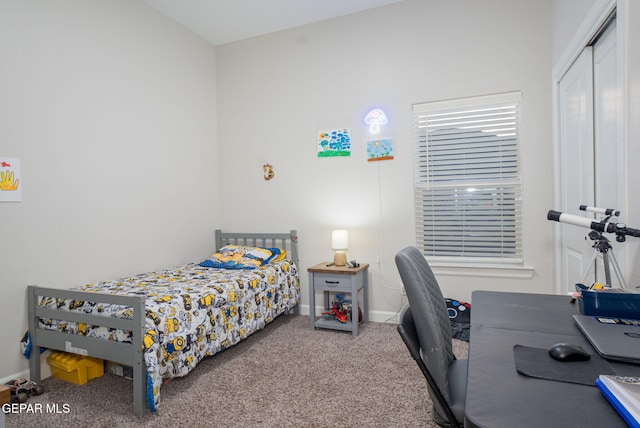 12244 Desert Snow Ct, El Paso, TX 79938 - carpeted bedroom with a closet and baseboards