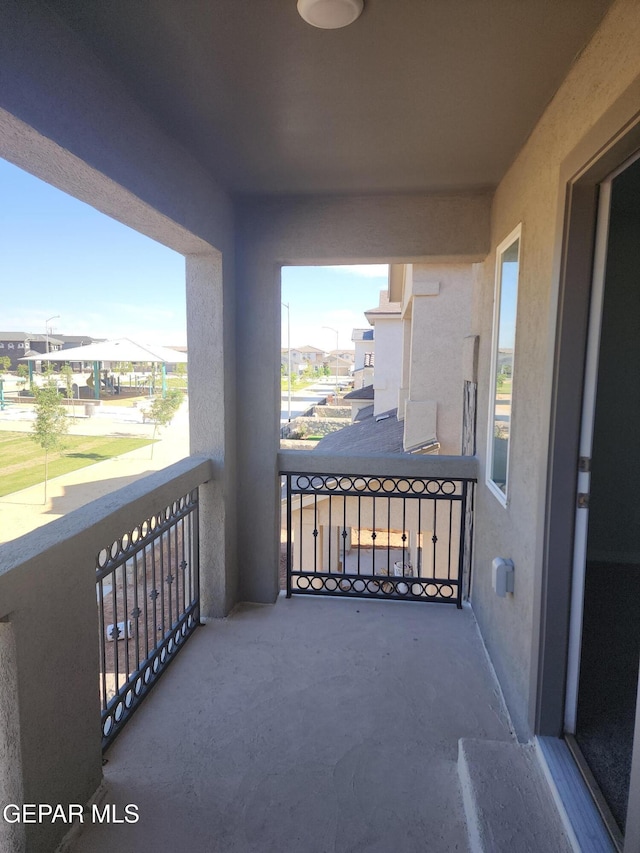 view of balcony