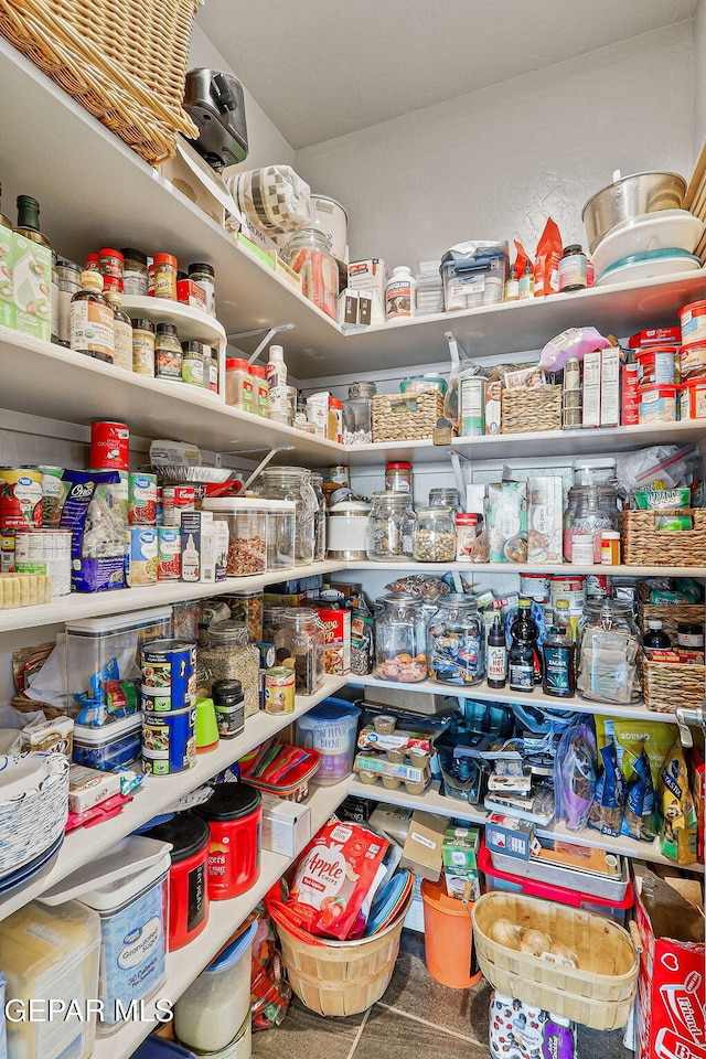 view of pantry