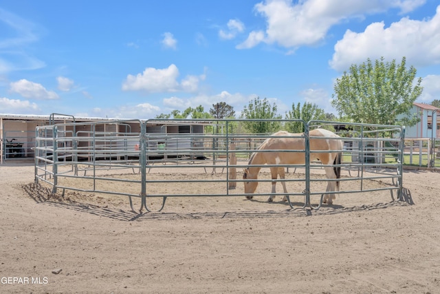 view of horse barn