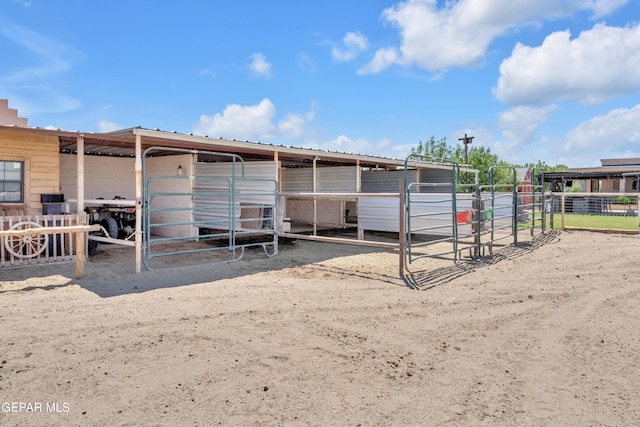 view of outbuilding with an outbuilding and an exterior structure