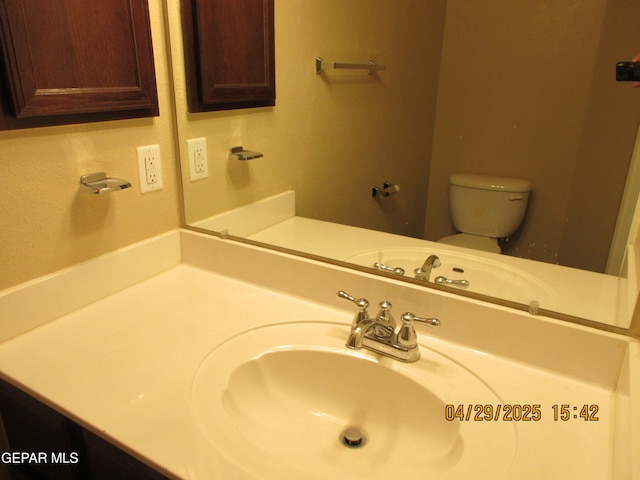 11233 Red Barrel Pl, El Paso, TX 79934 - half bathroom with toilet and vanity