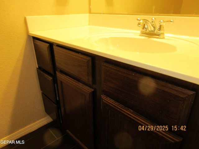 11233 Red Barrel Pl, El Paso, TX 79934 - bathroom featuring vanity and tile patterned floors
