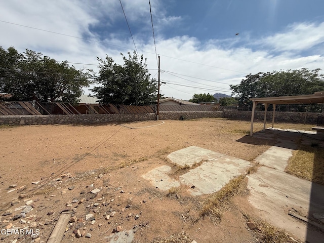 view of fenced backyard