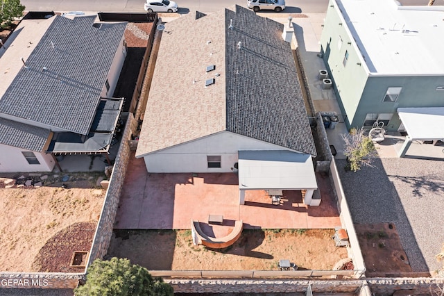 view from above of property