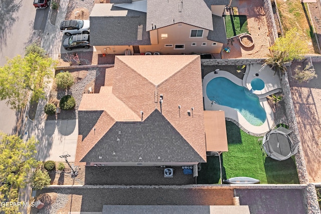 7337 Autumn Sage Dr, El Paso, TX 79911 - aerial view of a pool area