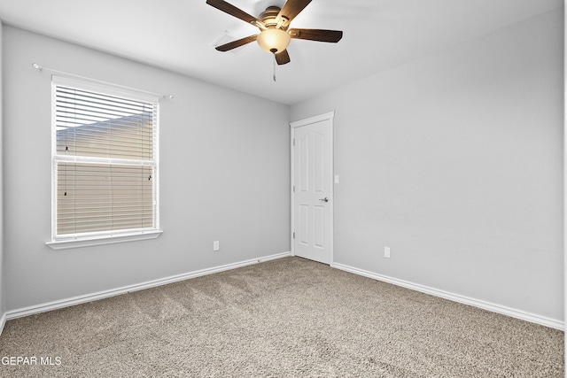 7337 Autumn Sage Dr, El Paso, TX 79911 - spare room featuring carpet flooring and a ceiling fan