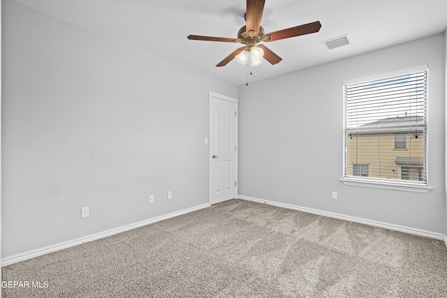 7337 Autumn Sage Dr, El Paso, TX 79911 - carpeted spare room featuring ceiling fan and baseboards