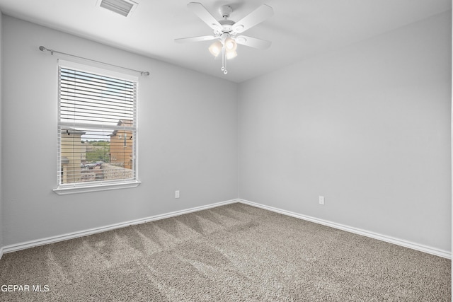 7337 Autumn Sage Dr, El Paso, TX 79911 - empty room with carpet flooring and ceiling fan