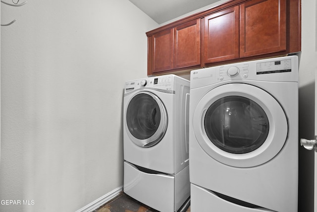 7337 Autumn Sage Dr, El Paso, TX 79911 - washroom featuring washer and clothes dryer and cabinet space