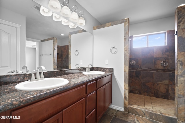 7337 Autumn Sage Dr, El Paso, TX 79911 - full bath featuring a walk in shower and double vanity