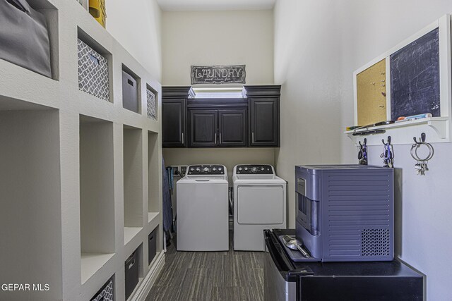 668 Darlington, El Paso, TX 79928 - washroom featuring cabinet space and washing machine and clothes dryer