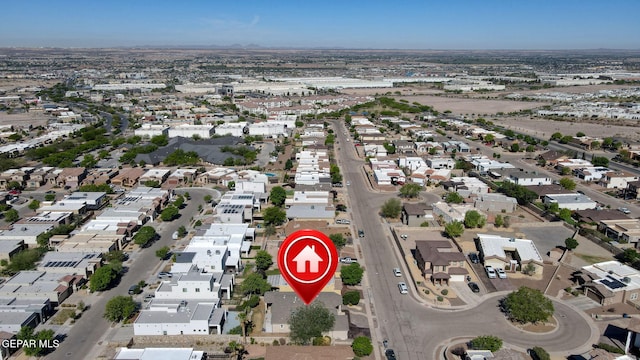 birds eye view of property featuring a residential view