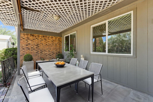 view of patio / terrace with outdoor dining space