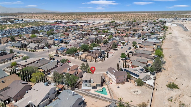 bird's eye view featuring a residential view