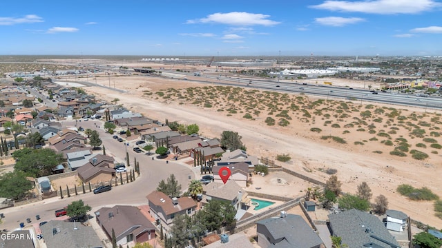 birds eye view of property featuring a residential view