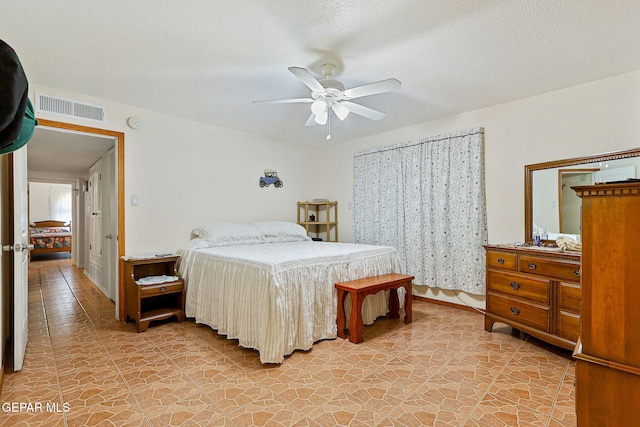 316 Garden Grove Ln, El Paso, TX 79912 - bedroom with visible vents and a ceiling fan
