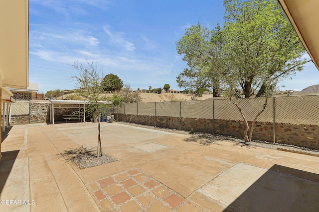 316 Garden Grove Ln, El Paso, TX 79912 - view of patio featuring a fenced backyard