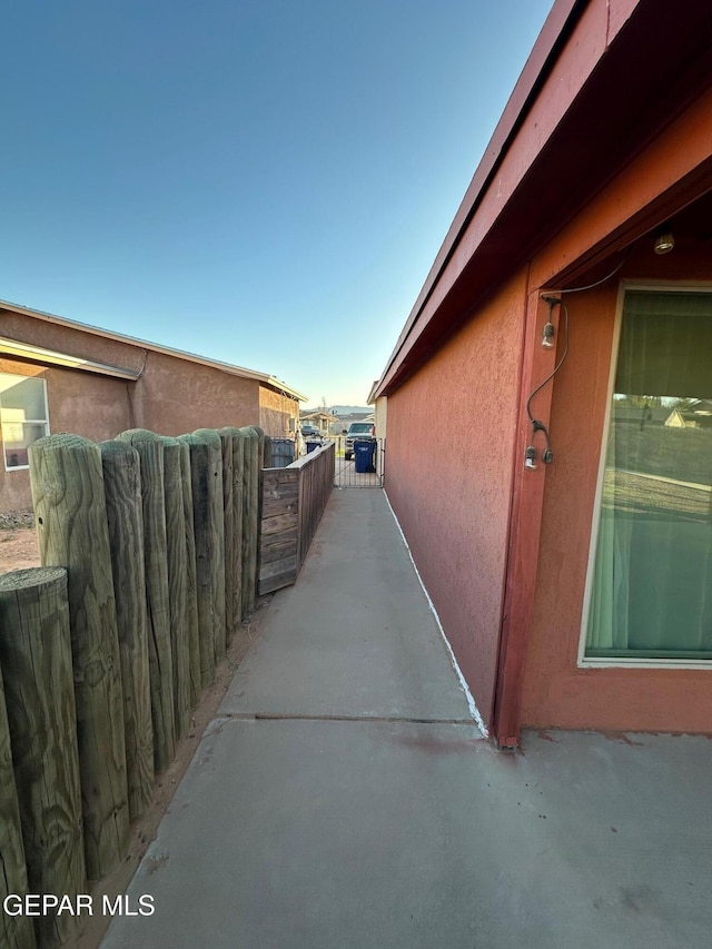 view of property exterior featuring stucco siding