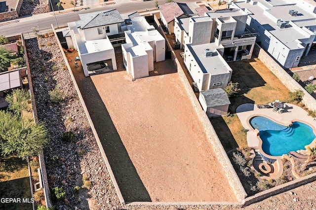 drone / aerial view featuring a residential view