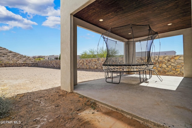 view of patio / terrace with a fenced backyard