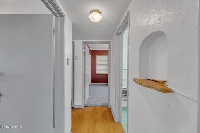1003 Alethea Park Dr, El Paso, TX 79902 - corridor featuring light wood-style floors