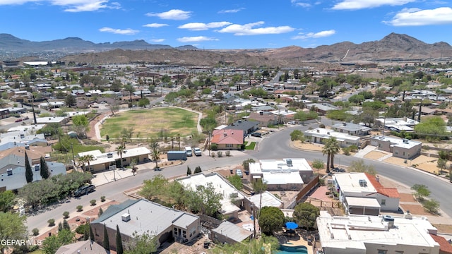 1003 Alethea Park Dr, El Paso, TX 79902 - drone / aerial view with a residential view and a mountain view