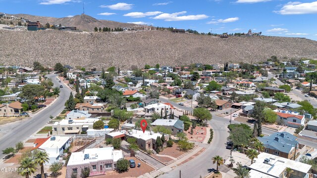 1003 Alethea Park Dr, El Paso, TX 79902 - drone / aerial view featuring a residential view and a mountain view