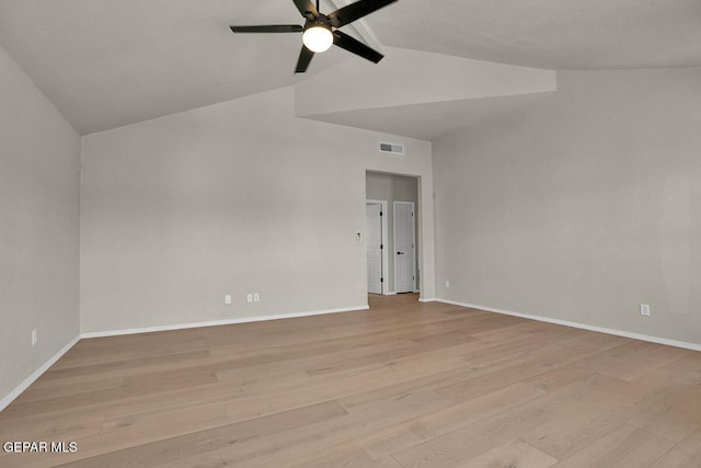 12617 Sun Spirit Dr, El Paso, TX 79938 - unfurnished room with a ceiling fan, light wood-type flooring, and baseboards
