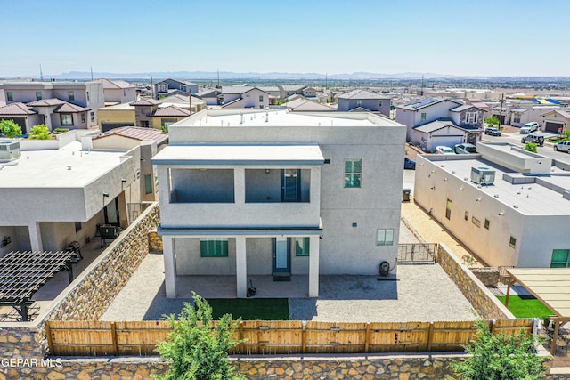bird's eye view with a residential view