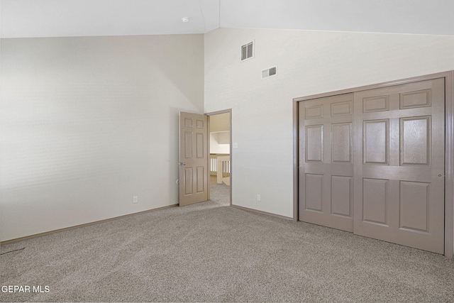 3929 Hueco Valley Dr, El Paso, TX 79938 - unfurnished bedroom featuring baseboards, light colored carpet, and visible vents