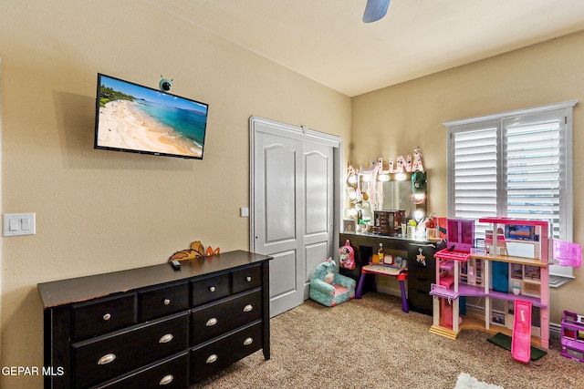 playroom with carpet