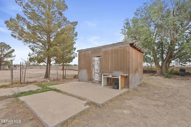 12365 Stubbs Dr, San Elizario, TX 79849 - view of shed with fence
