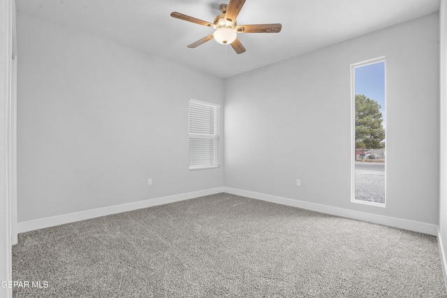 478 Sylvia Ct, Socorro, TX 79927 - spare room featuring a ceiling fan and carpet