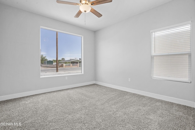 478 Sylvia Ct, Socorro, TX 79927 - carpeted empty room featuring ceiling fan and baseboards