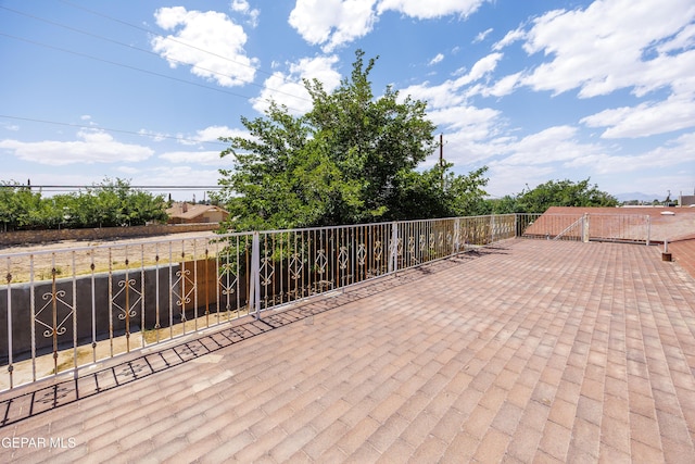 9232 Morelia Rd, El Paso, TX 79907 - view of patio featuring a gate and fence
