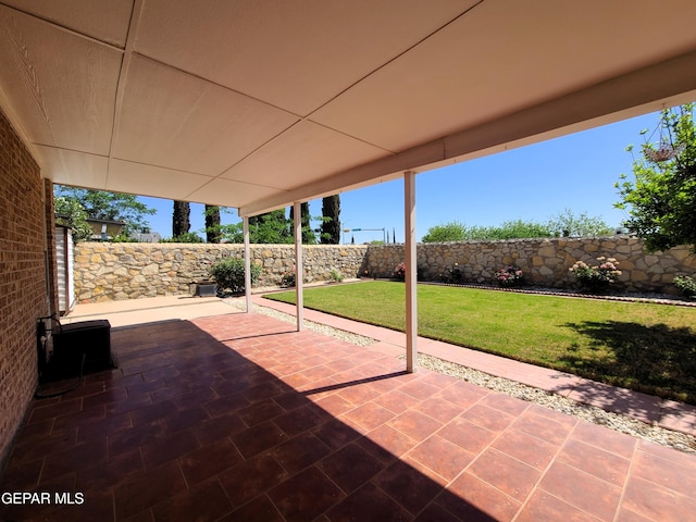 10812 Sandy Koufax Dr, El Paso, TX 79924 - view of patio featuring a fenced backyard