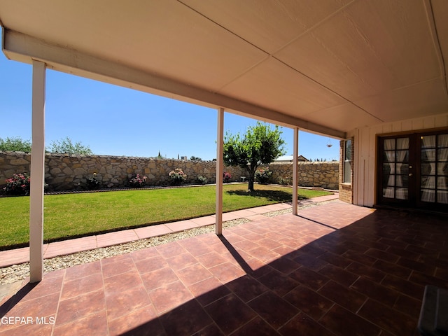 10812 Sandy Koufax Dr, El Paso, TX 79924 - view of patio featuring a fenced backyard