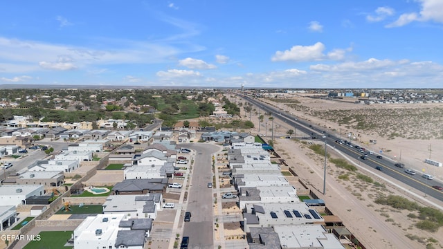 bird's eye view with a residential view
