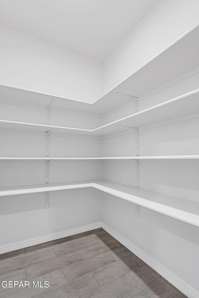 view of storage area
