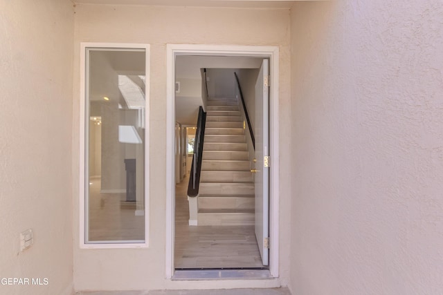 1721 Villa Santos Cir, El Paso, TX 79935 - doorway to property with stucco siding
