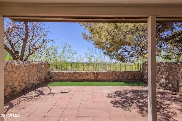 1721 Villa Santos Cir, El Paso, TX 79935 - view of patio / terrace featuring a fenced backyard
