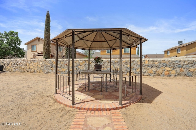 2709 Granite Rock Pl, El Paso, TX 79938 - view of patio with a gazebo and fence