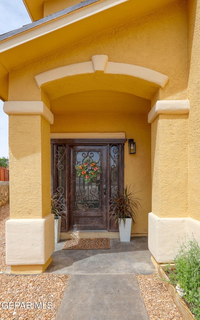 2709 Granite Rock Pl, El Paso, TX 79938 - view of exterior entry with stucco siding