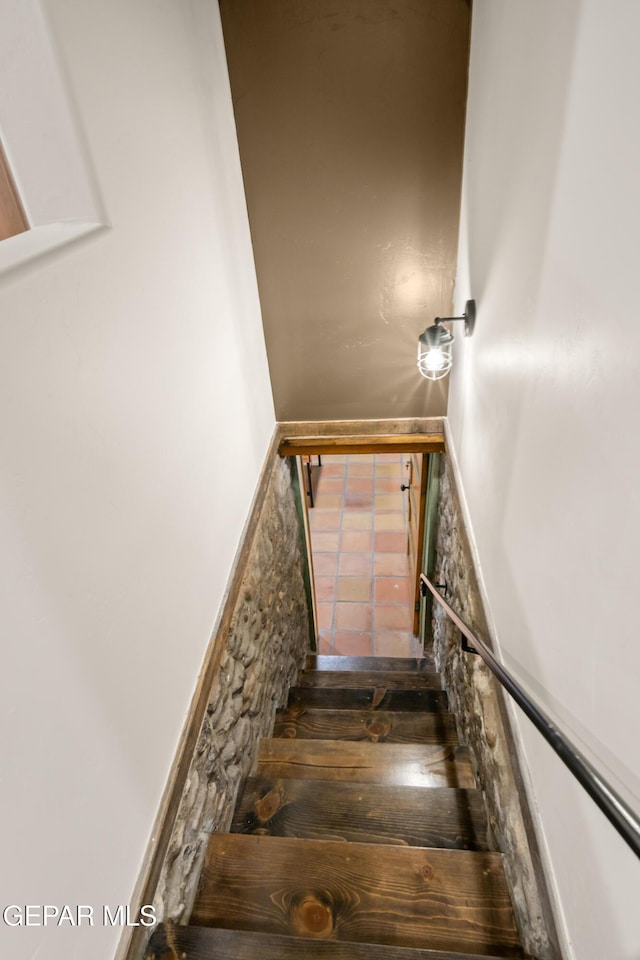 view of stairs