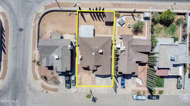 bird's eye view featuring a residential view