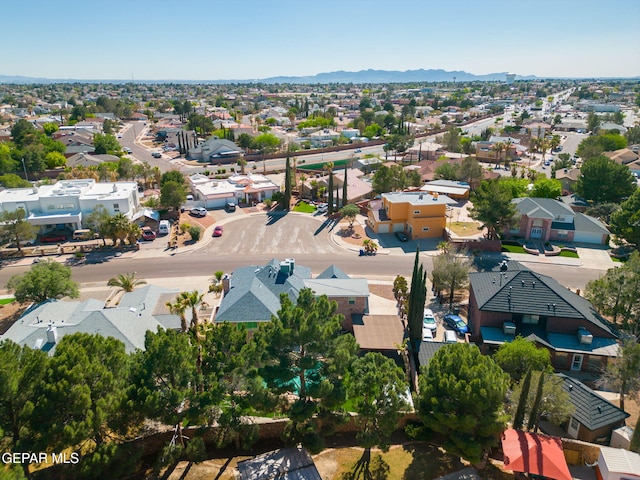 1829 Paseo Real Cir, El Paso, TX 79936 - birds eye view of property featuring a mountain view and a residential view
